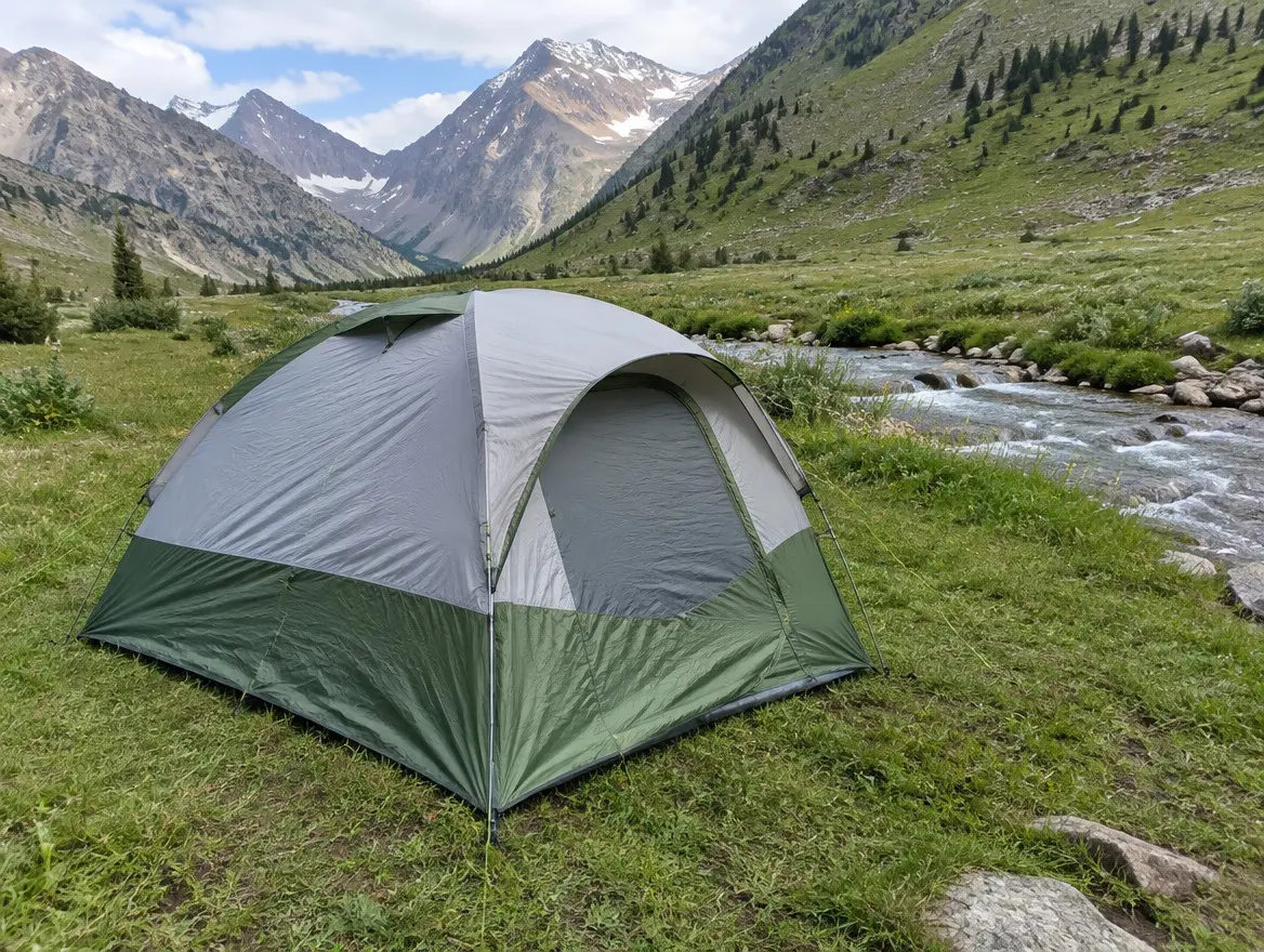 Палатка 4-местная Naturehike, двухслойная, 2 раза в походе — фото 1