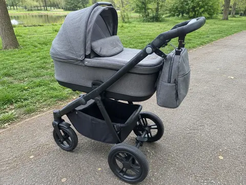 Коляска 2 в 1 Anex Sport, серая, после одного ребёнка